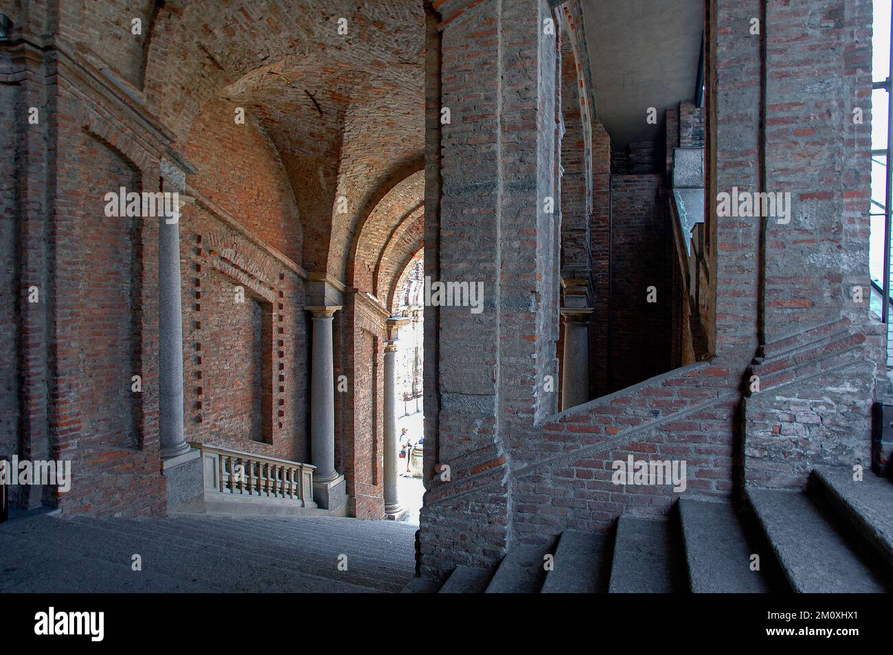 Italien Piemont Provinz Turin Residenz Sabaude Rivoli Museum für zeitgenössische Kunst Stufenflug Stockfoto