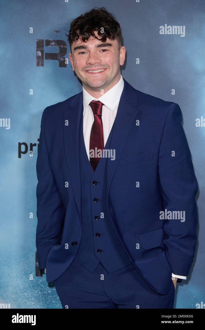 London, Vereinigtes Königreich 8. Dezember, 2022 . Cameron Fulton wurde bei der Londoner Premiere des Rigs im Regent Street Cinema fotografiert. Kredit: Alan D West/EMPICS/Alamy Live News Stockfoto