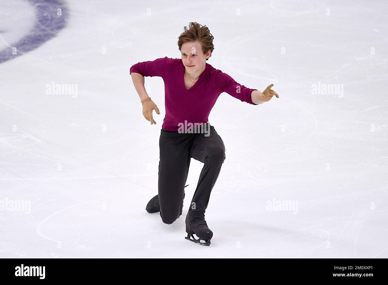 Turin, Italien. 08. Dezember 2022 ilia Malinin aus den USA nimmt am ersten Tag des ISU Grand Prix of Figure Skating Final am Men Short Program Teil. Nicolò Campo/Alamy Live News Stockfoto