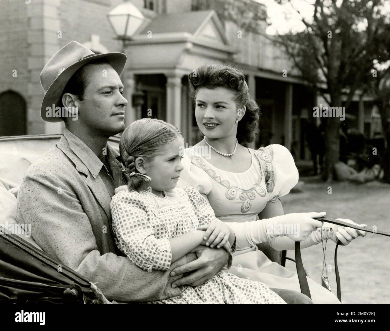 VATER IST EIN BACHELOR 1950 Columbia Mary Pictures Film mit Coleen Gray, William Holden und Mary Saunders als Tochter Stockfoto