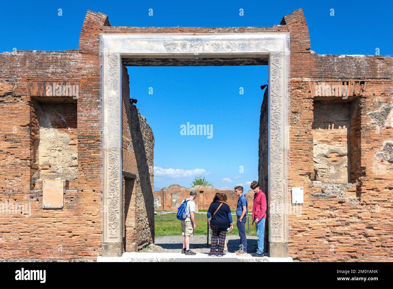 Portico della Concordia Augusta, Forum, Pompeji, Metropolstadt Neapel, Kampanien, Italien Stockfoto