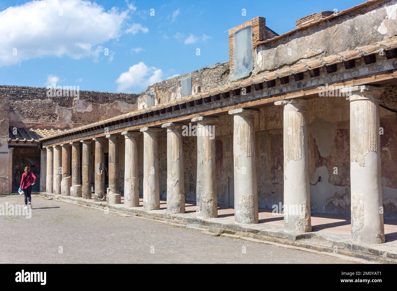 Stabische Bäder (Terme Stabiane), antike Stadt Pompeji, Pompeji, Metropolstadt Neapel, Region Kampanien, Italien Stockfoto