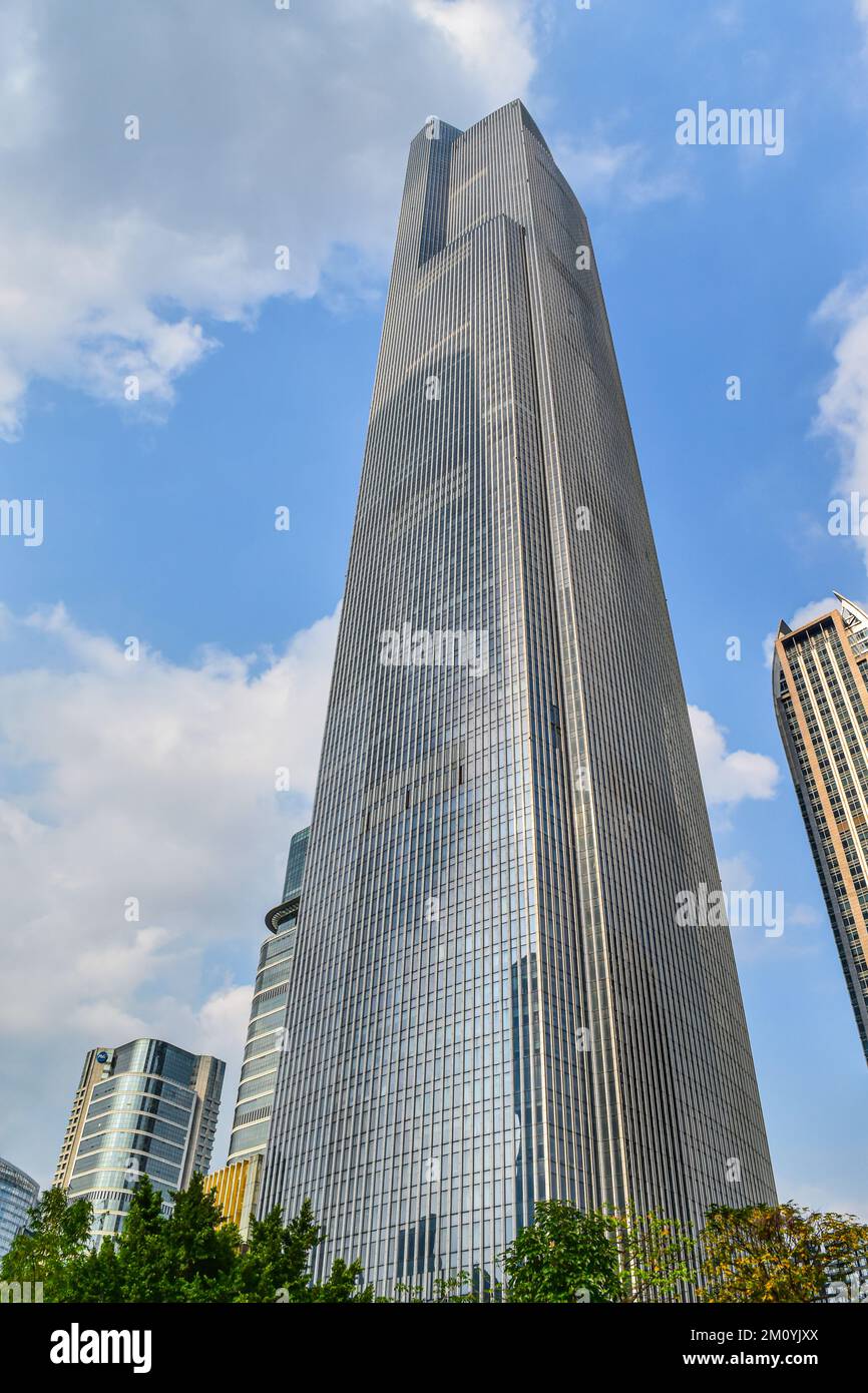 CTF-Finanzzentrum in Guangzhou-China. Stockfoto