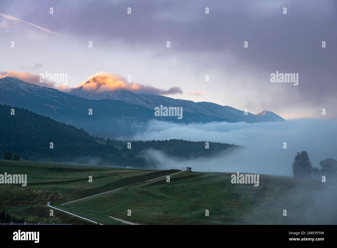 Panorama Villard de lans, Vercors - Frankreich Stockfoto