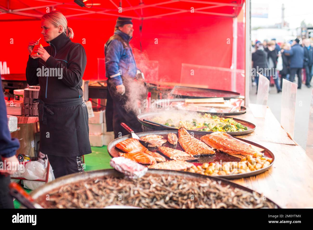 Street Food, Helsinki Stockfoto