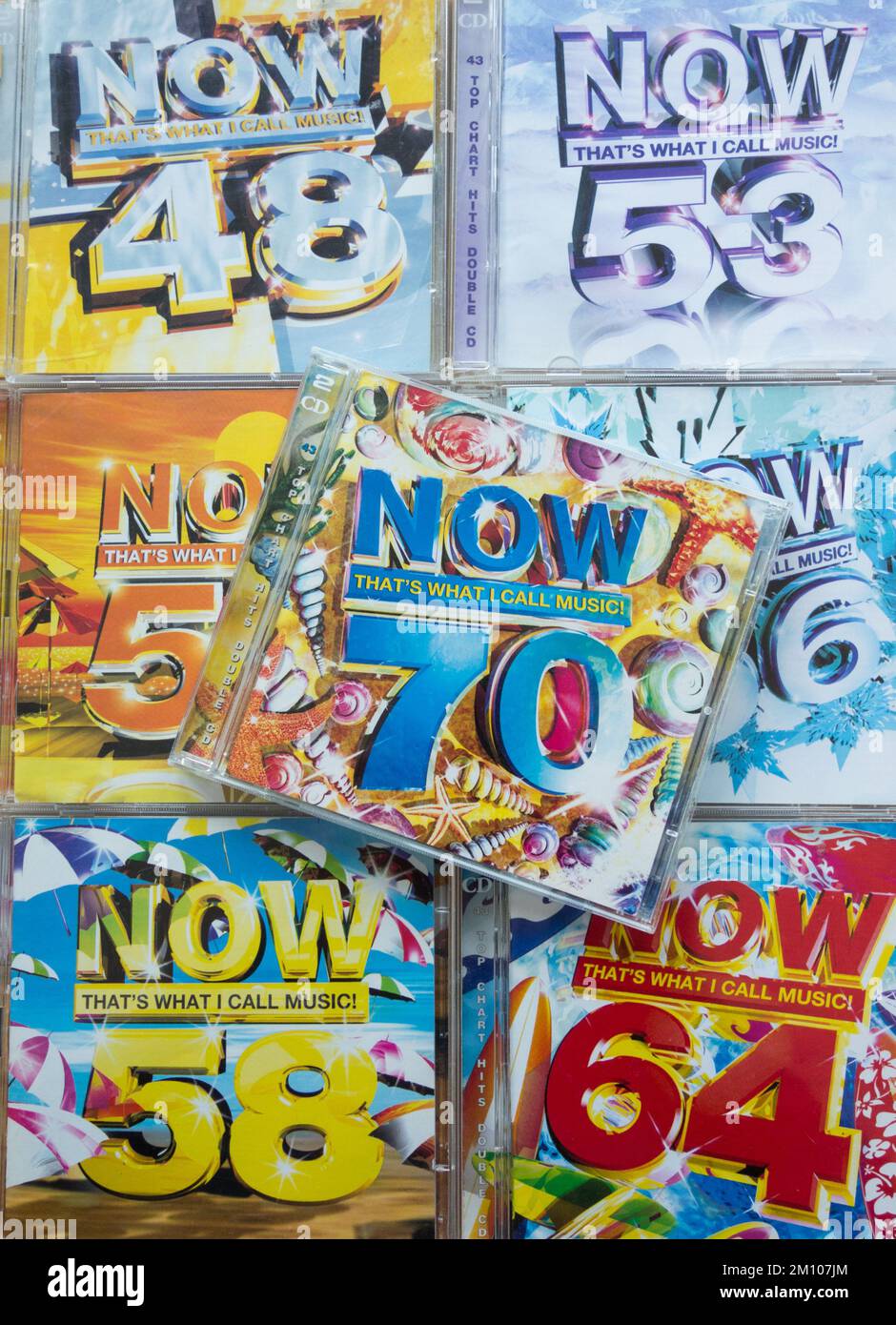 Nahaufnahme der farbenfrohen „DAS ist, was ich Musik-CD-Cover nenne“ Stockfoto