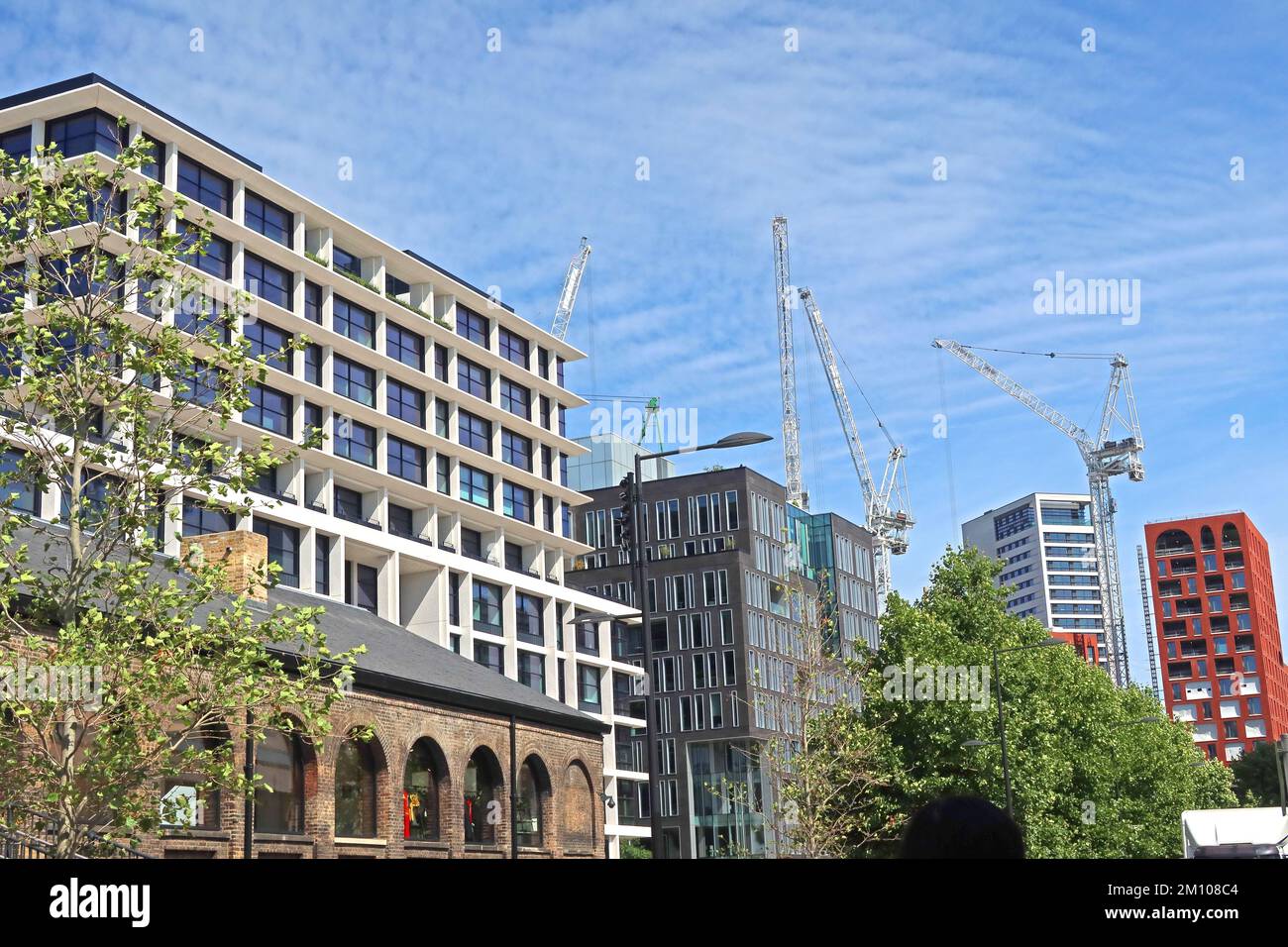 Handyside St, Coaldrop Yard, Kings Cross Entwicklung, Einzelhandel, Unterhaltung, Geschäfte, Geschäfte , London, England, UK, N1C 4DH Stockfoto