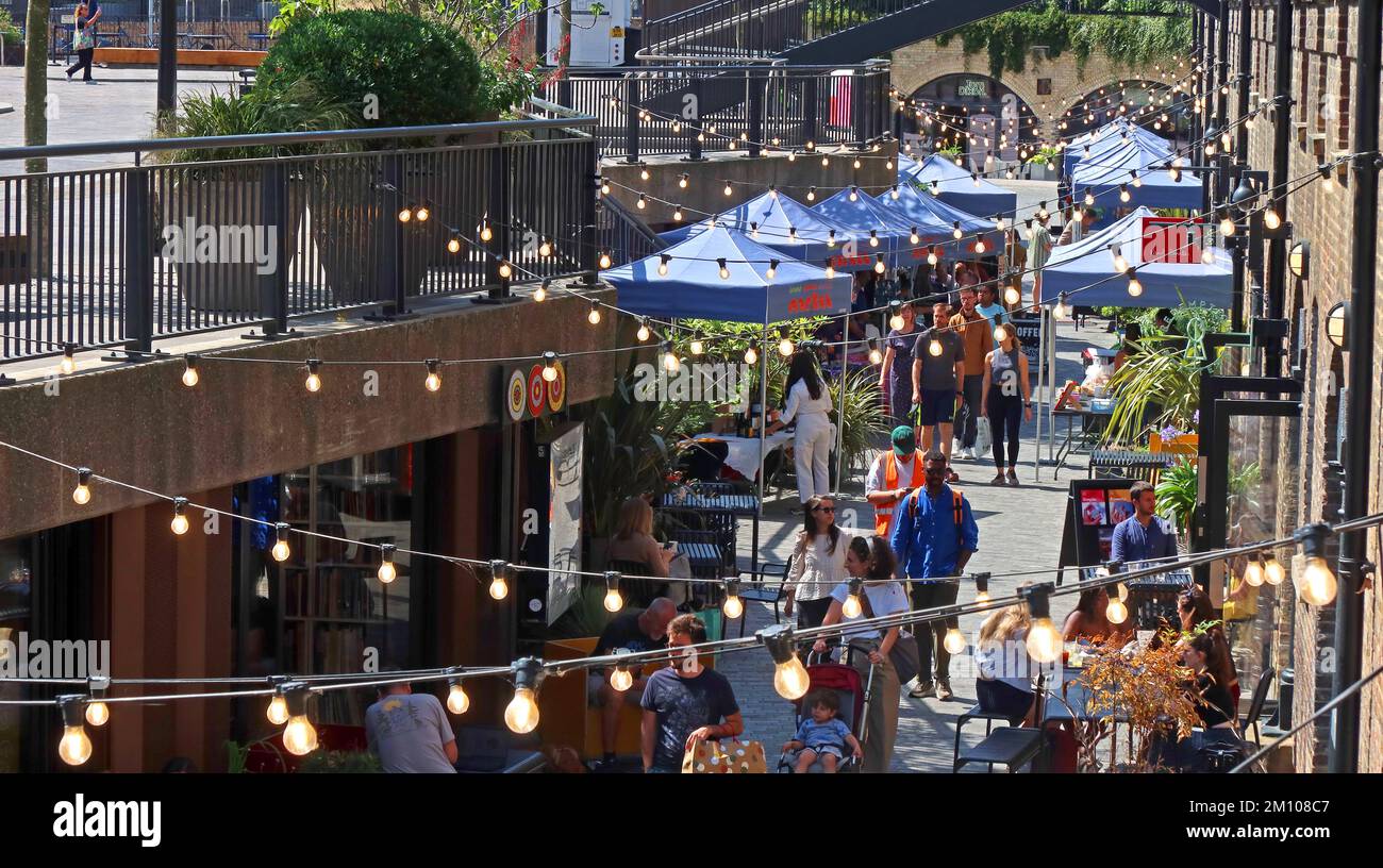 Coaldrop Yard, Kings Cross Entwicklung, Einzelhandel, Unterhaltung, Geschäfte, Stores , London, England, UK, N1C 4DH Stockfoto