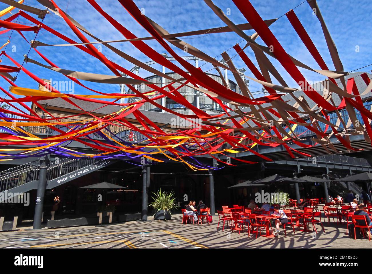 Coaldrop Yard, Kings Cross Entwicklung, Einzelhandel, Unterhaltung, Geschäfte, Stores , London, England, UK, N1C 4DH Stockfoto