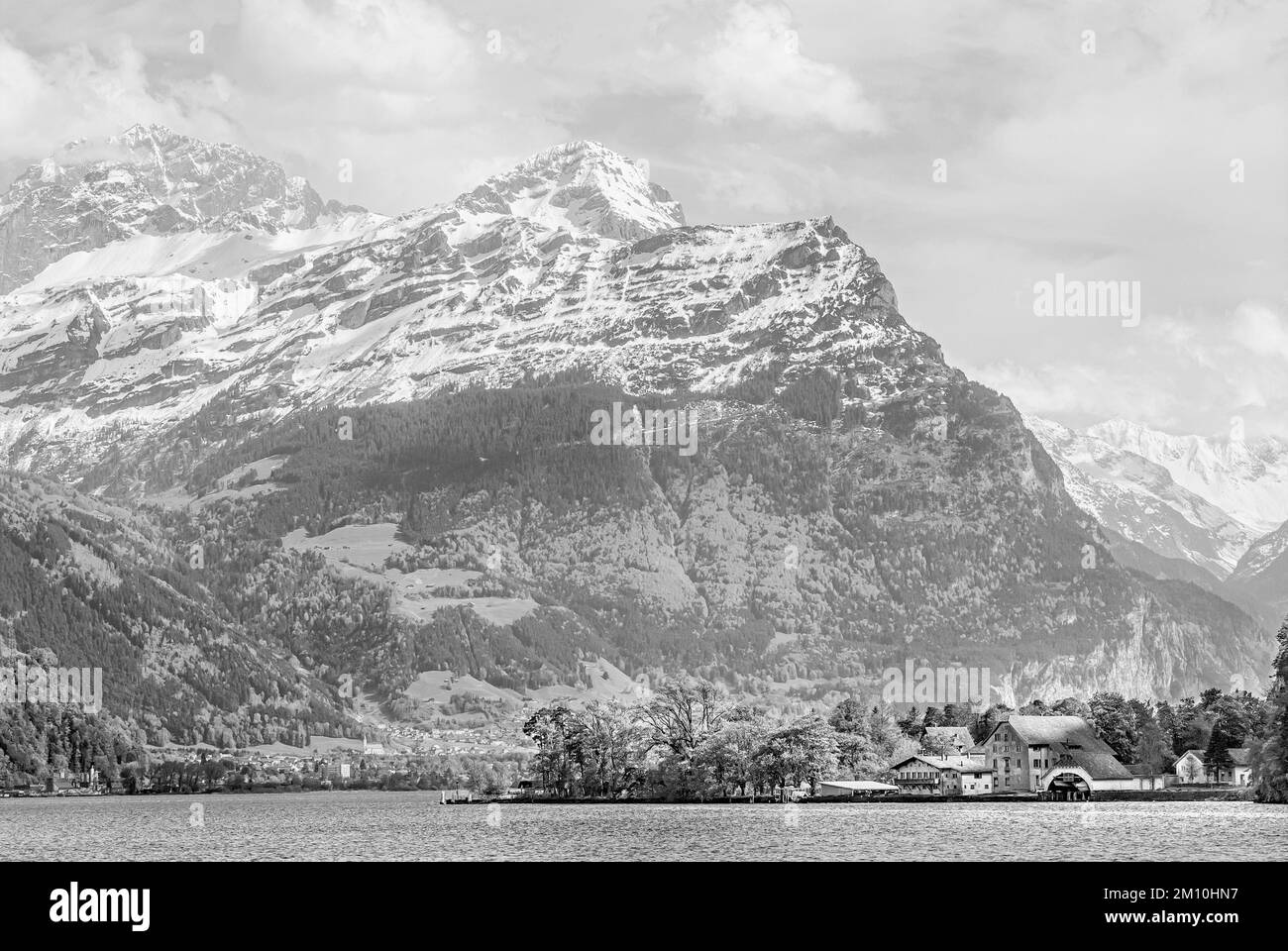 Schiffsanlegestelle Isleten Isenthal am Urnersee, Urnersee, Kanton Uri, Schweiz Stockfoto