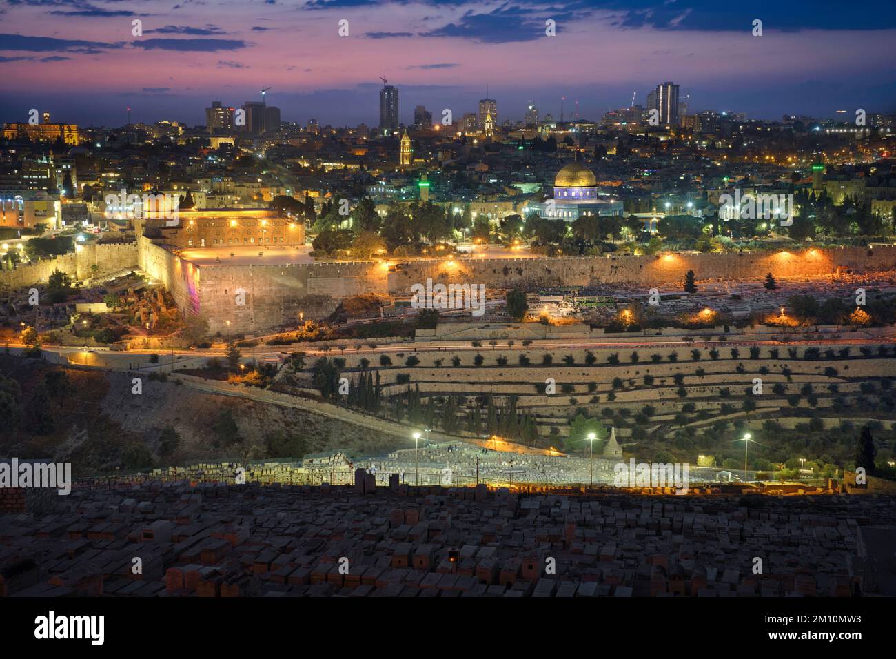 Foto: Panoramablick auf Jerusalem Israel Stockfoto