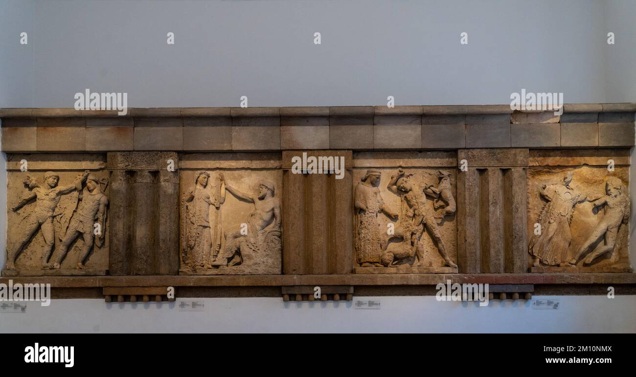 Archäologisches Museum Antonio Salinas. Palermo. Sizilien. Stockfoto