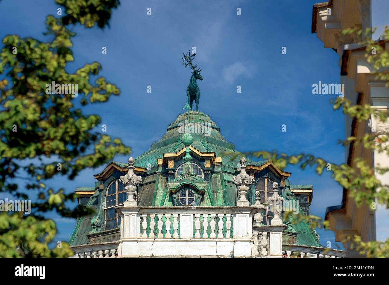 Italien Piedmont Stupinigi Palazzina di caccia - Königliches Schloss Savoyen - Hirsch Stockfoto