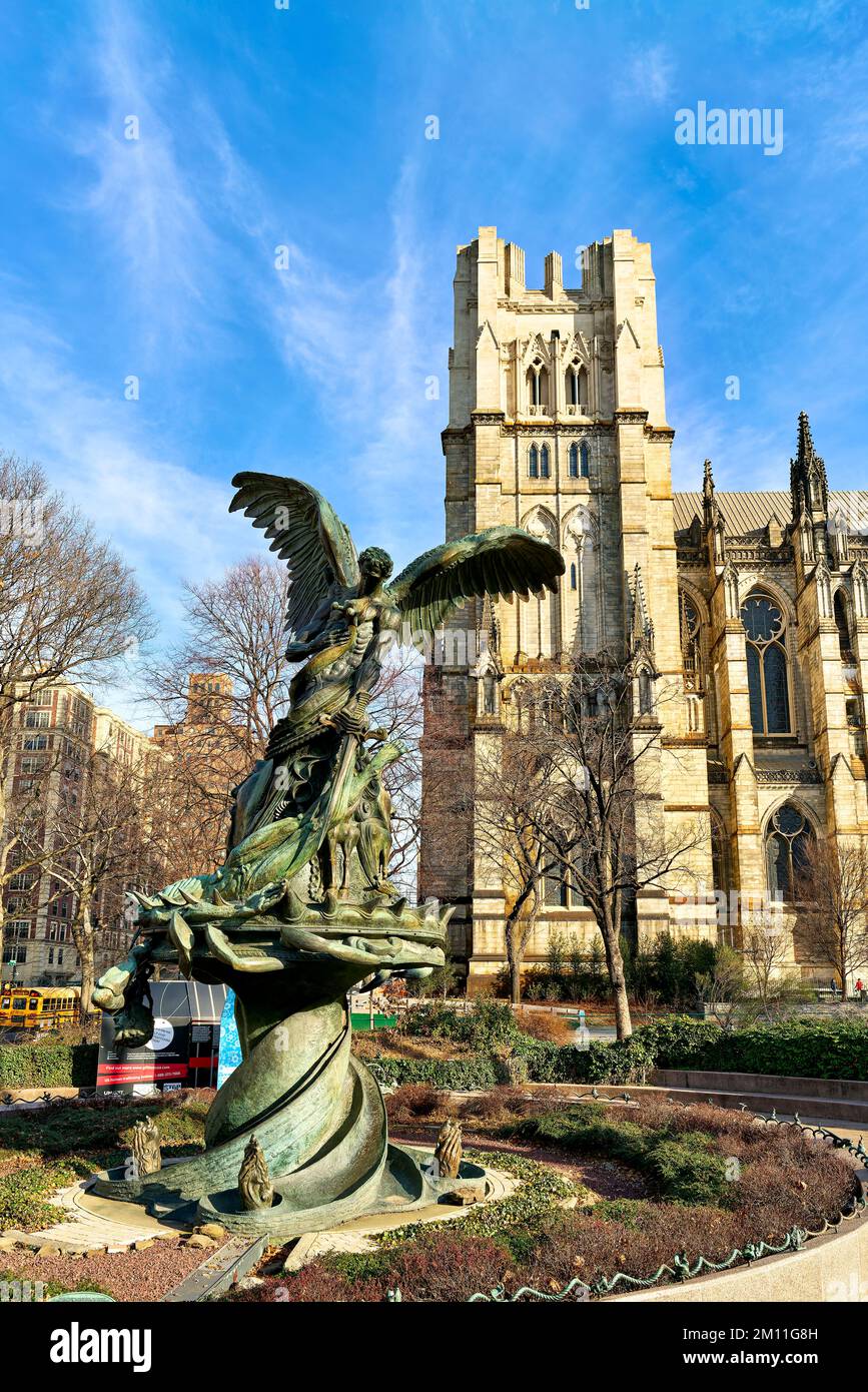 New York. Manhattan. Vereinigte Staaten. Die Kathedrale von St. John der Göttliche Stockfoto