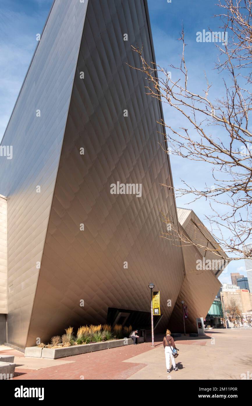 Das Denver Art Museum (DAM), das Civic Center, Denver, Colorado, USA Stockfoto