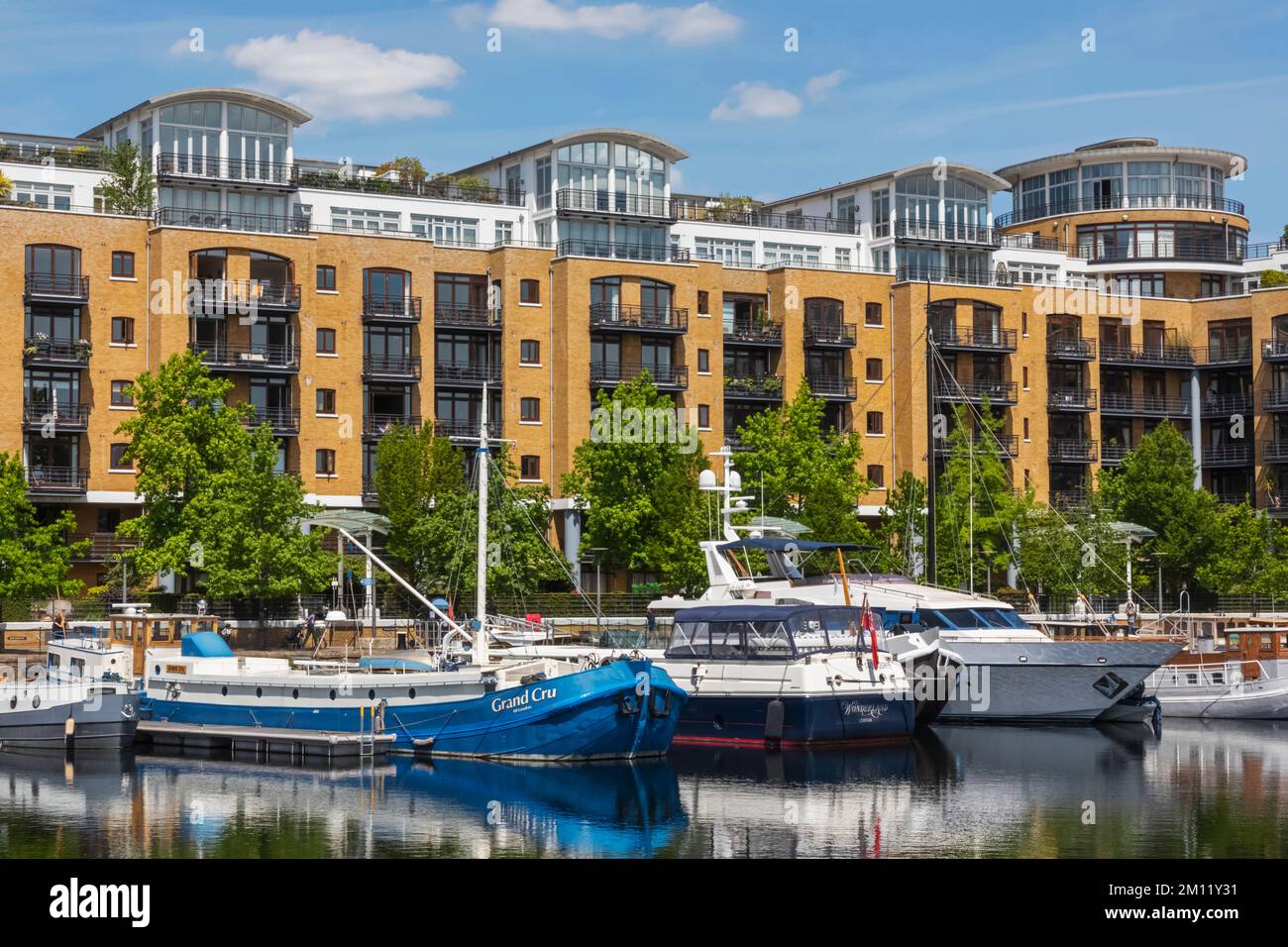 St. Katharine Docks Marina, Tower Hamlets, London, England Stockfoto