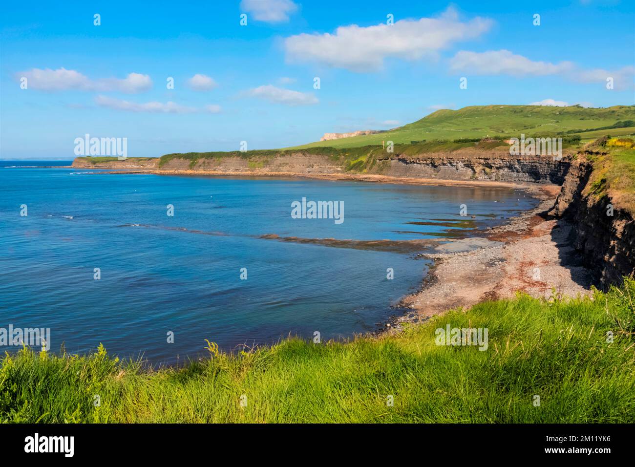 England, Dorset, Isle of Purbeck, Kimmeridge Bay, Weltkulturerbe der Jurassic Coast Stockfoto