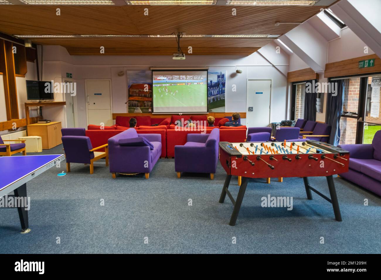England, East Sussex, Eastbourne, Eastbourne College, The College, Students Recreation Room Stockfoto