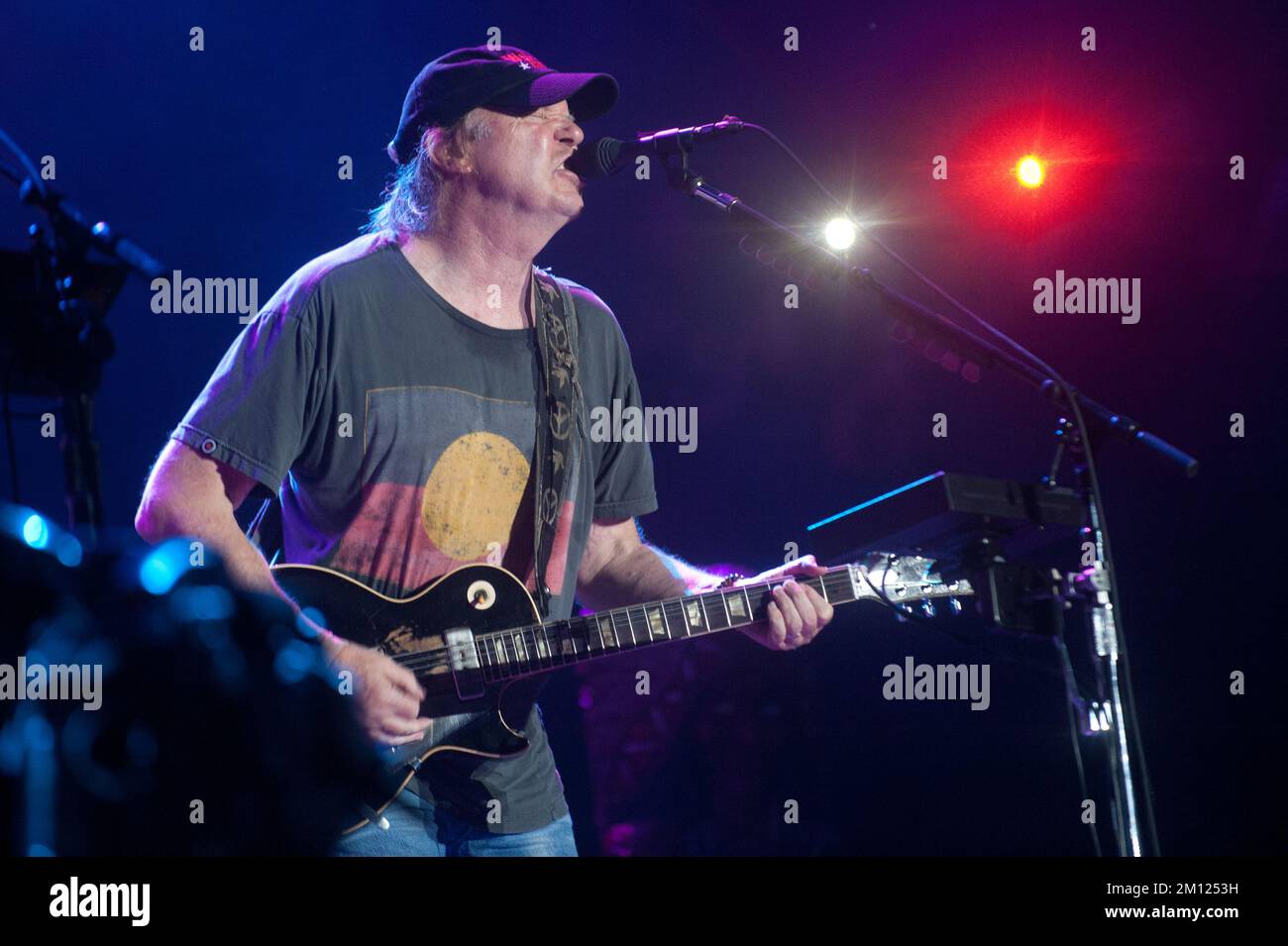 Austin City Limits - Neil Young und Crazy Horse in Konzert Stockfoto