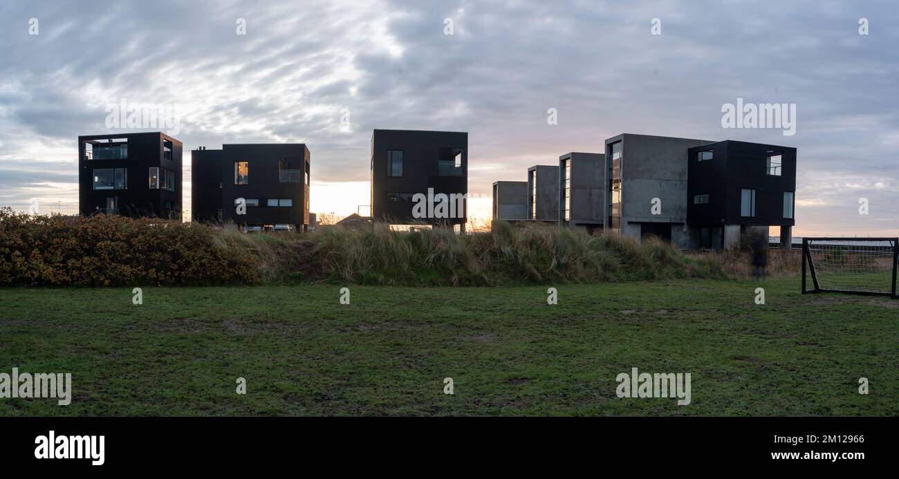 Moderne Apartments, Wadden Sea Island Rømø, Havneby, Syddanmark, Dänemark Stockfoto