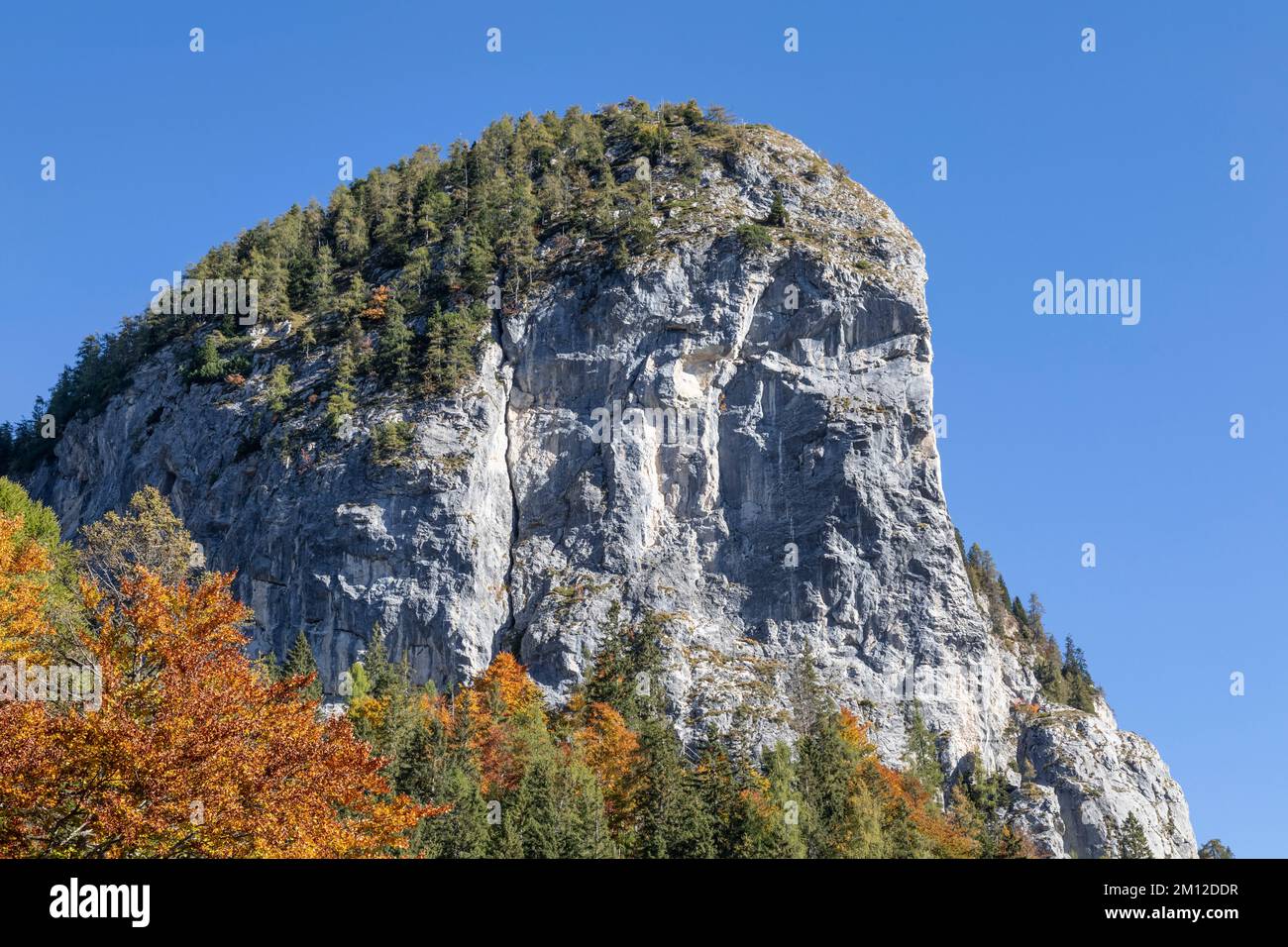 Italien, Friaul-Julisch Venetien, Forni di Sopra, Udine. Clap Varmost, Giogaia del Bivera, Tagliamento-Tal Stockfoto