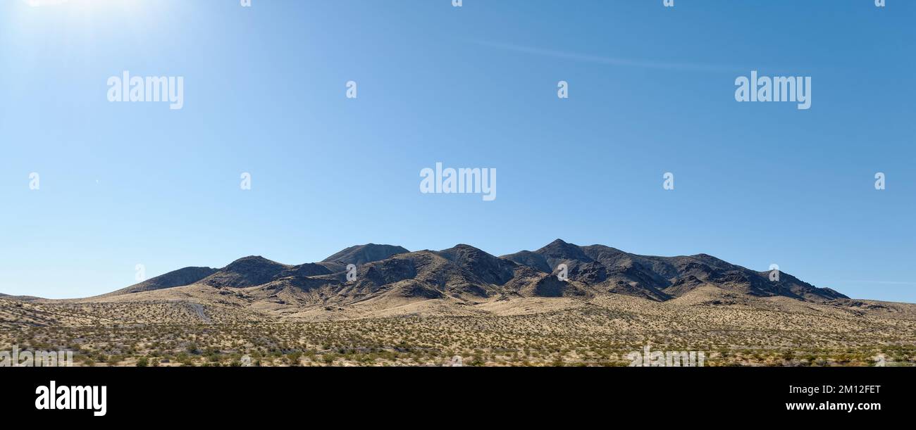 Wüstenlandschaft Im Süden Nevadas Stockfoto