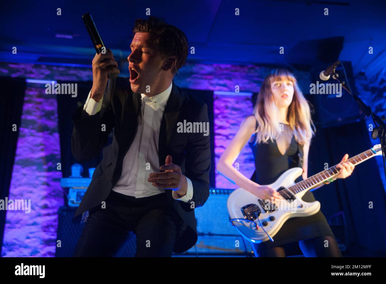 SXSW - Willy Moon im Konzert Stockfoto