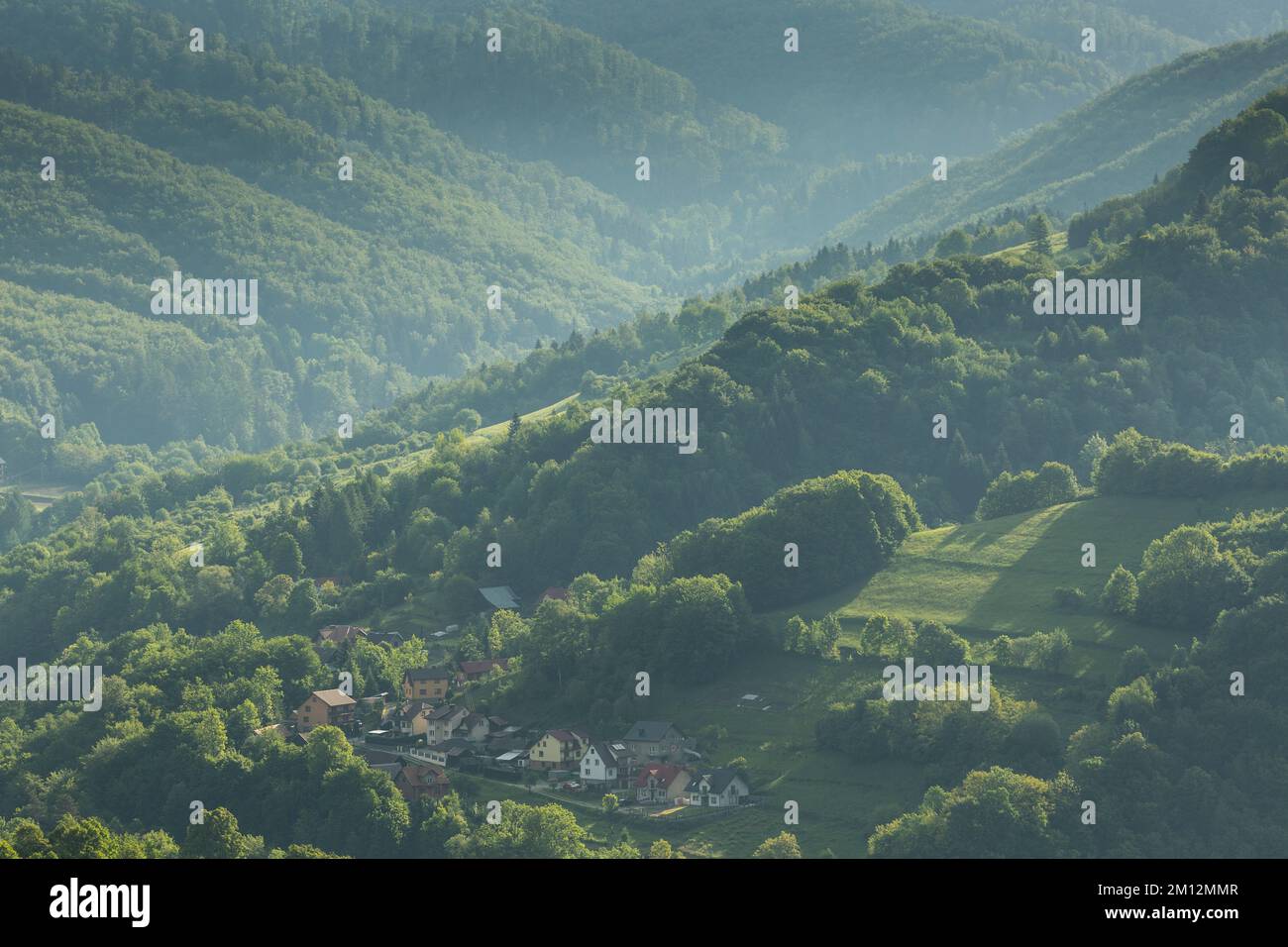 Europa, Polen, Kleinpolen, Aussichtspunkt in Rytro Stockfoto