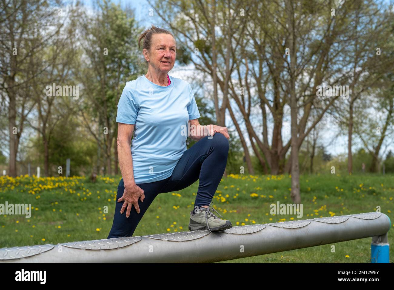 Senioren, Sport, Outdoor-Training Stockfoto