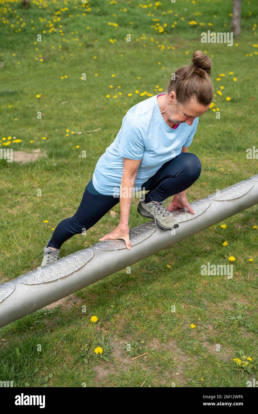 Senioren, Sport, Outdoor-Training Stockfoto