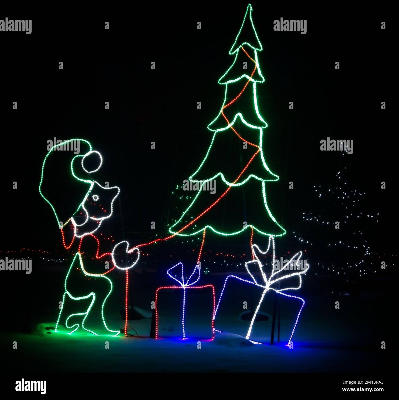 Calgary Zoolights Alberta Stockfoto