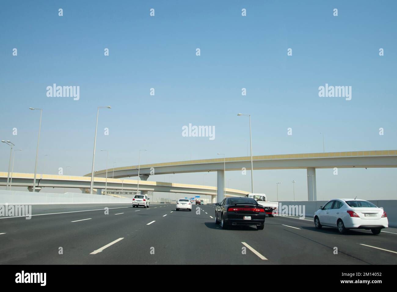 Doha Expressway Highway - Katar Stockfoto