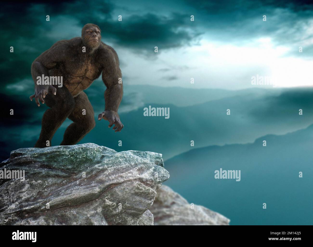 Bigfoot, Abbildung Stockfoto