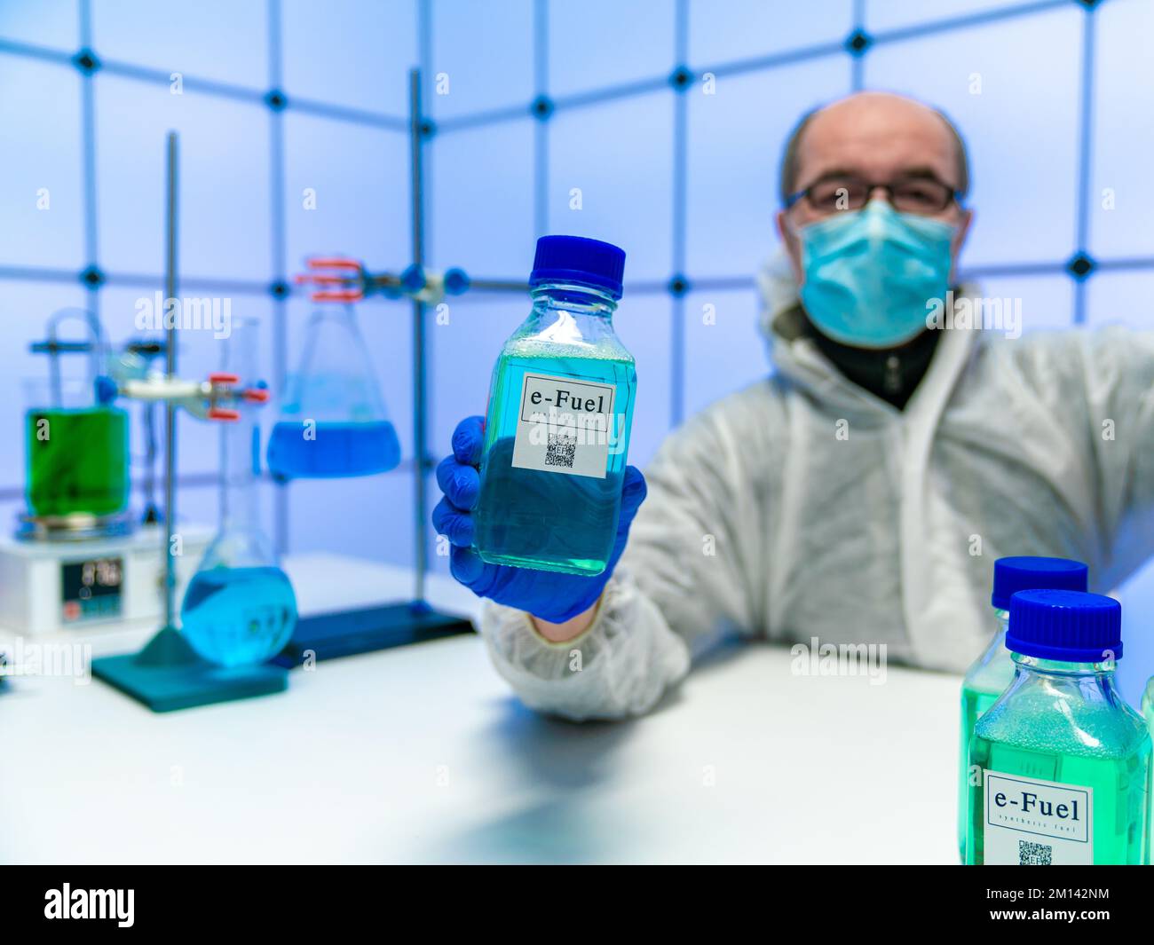 E-Fuel-Forschung, Konzeptbild Stockfoto