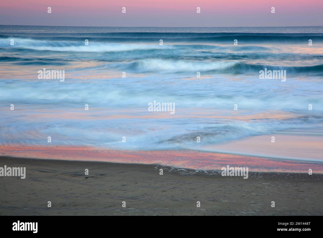 Beach Dawn, Salinas River National Wildlife Refuge, Kalifornien Stockfoto