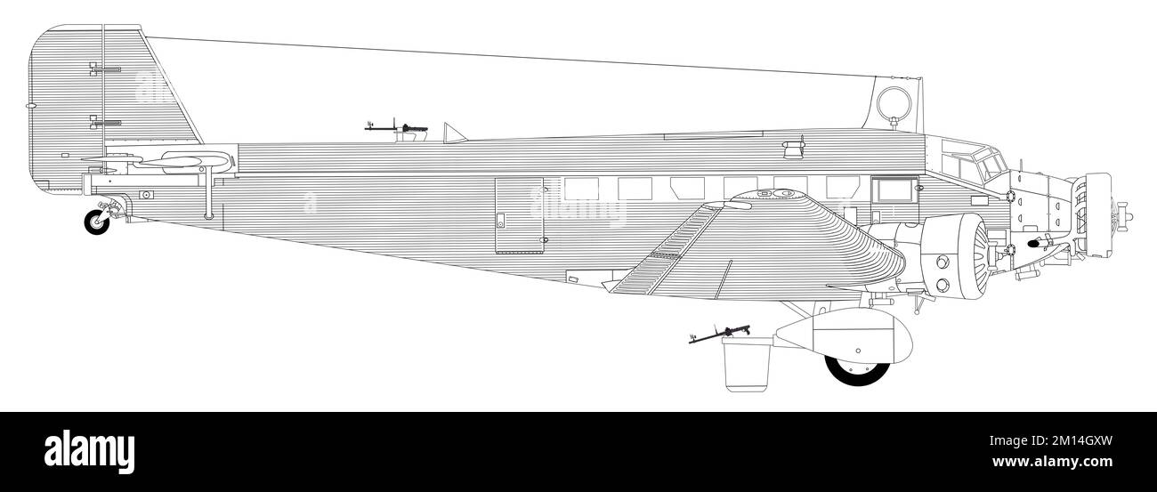 Junkers Ju 52/3m Stockfoto