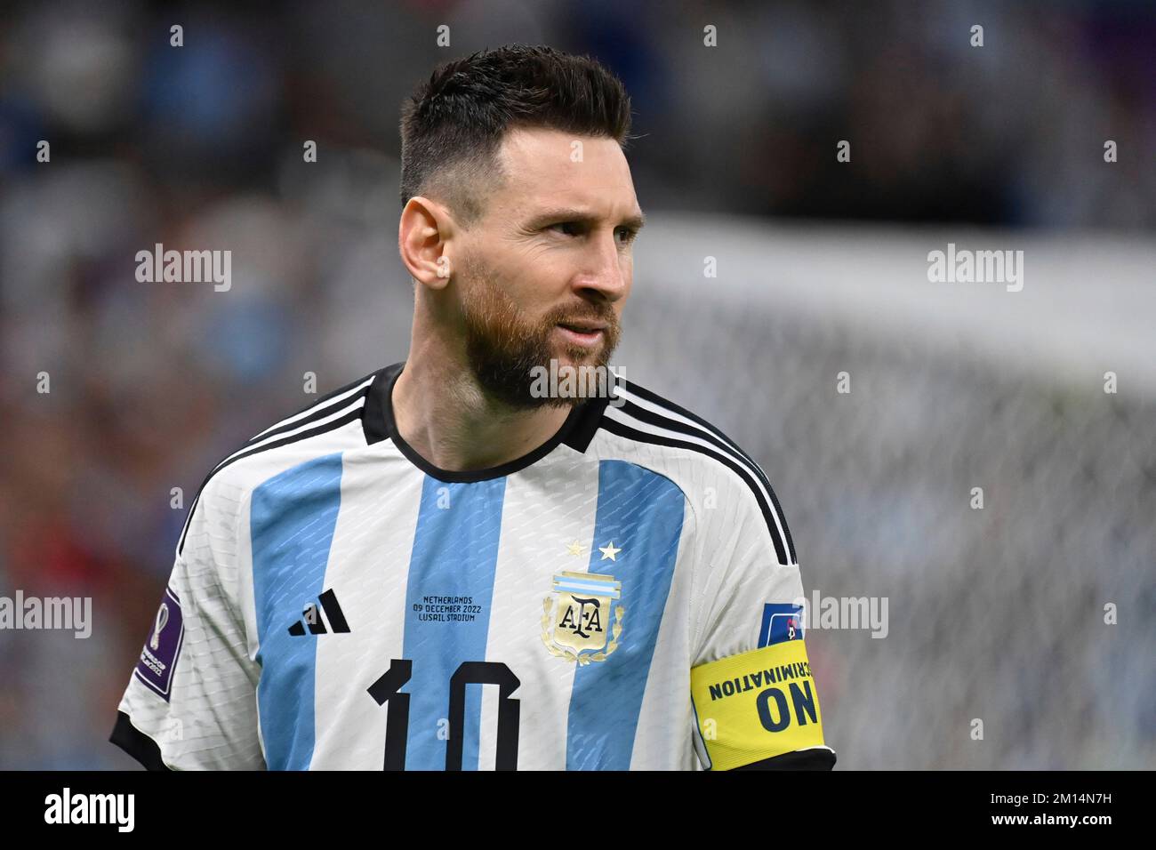 Lionel MESSI (ARG), Action, Einzelbild, zugeschnittenes Einzelmotiv, Porträt, Porträt, Porträt. Viertelfinale, Viertelfinale, Game 57, Niederlande (NED) – Argentinien (ARG) 3-4, d. h. am 9.. Dezember 2022, Lusail Stadium Fußball-Weltmeisterschaft 20122 in Katar ab November 20.. - 18.12.2022? Kredit: dpa Picture Alliance/Alamy Live News Stockfoto