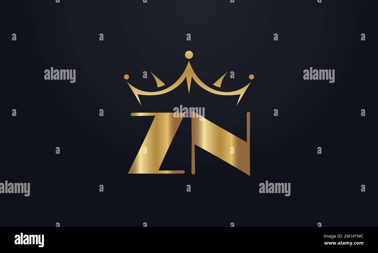 König Krone Logo Design Vektor und extra fett Königin Symbol Stock Vektor