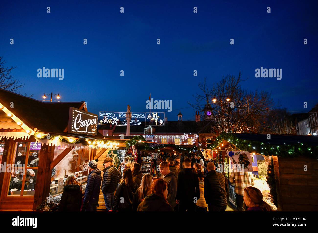 Weihnachtsmarkt Carlisle 2022: 3. Dezember 2022 Stockfoto