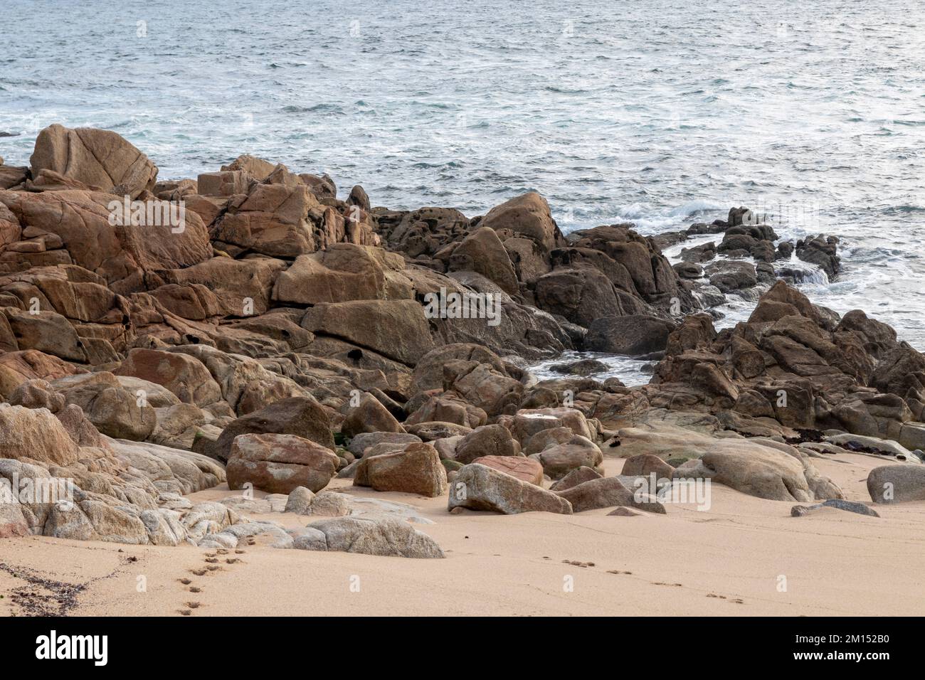 la Coruña Strand im Norden spaniens an der atlantikküste Stockfoto