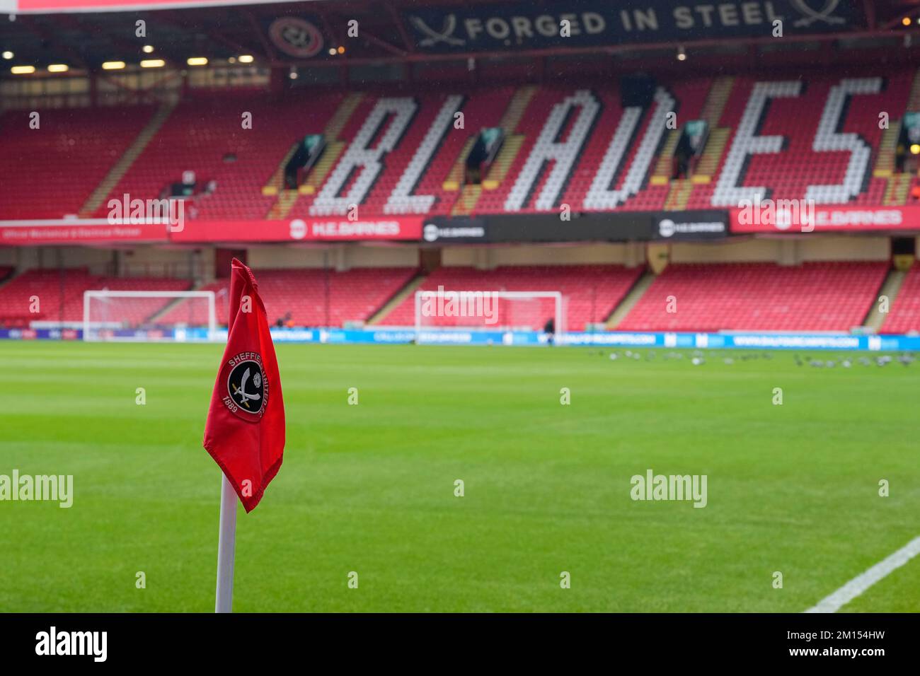 Sheffield, Großbritannien. 10.. Dezember 2022. Allgemeiner Blick auf Bramhall Lane vor dem Sky Bet Championship-Spiel Sheffield United vs Huddersfield Town in Bramall Lane, Sheffield, Großbritannien, 10.. Dezember 2022 (Foto von Steve Flynn/News Images) in Sheffield, Großbritannien, am 5./20. Dezember 2016. (Foto: Steve Flynn/News Images/Sipa USA) Guthaben: SIPA USA/Alamy Live News Stockfoto