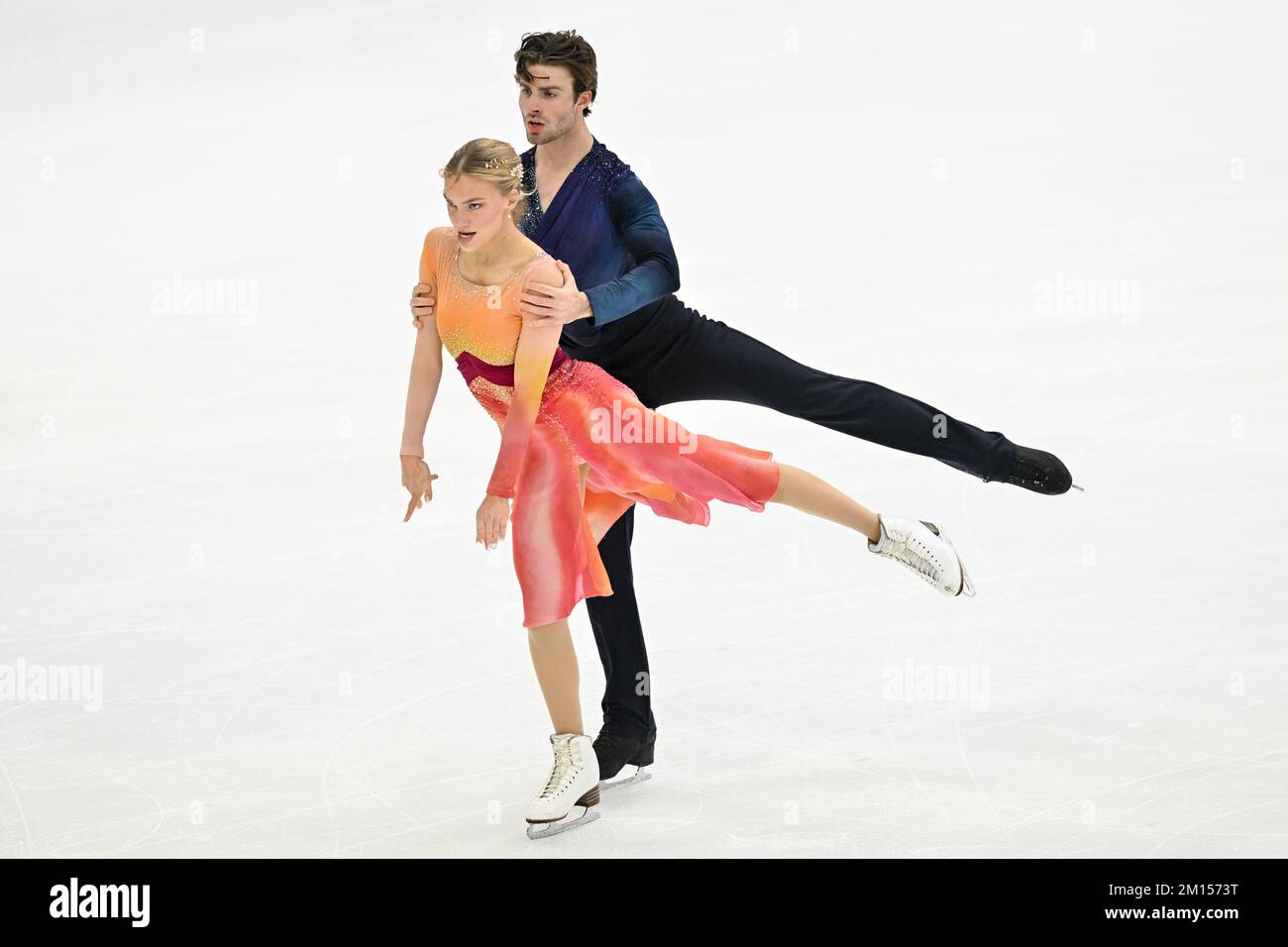 Phebe BEKKER & James HERNANDEZ (GBR), während der Junior Ice Dance Practice, beim ISU Grand Prix of Figure Skating Final 2022, in Palavela, am 10. Dezember 2022, in Turin, Italien. Kredit: Raniero Corbelletti/AFLO/Alamy Live News Stockfoto