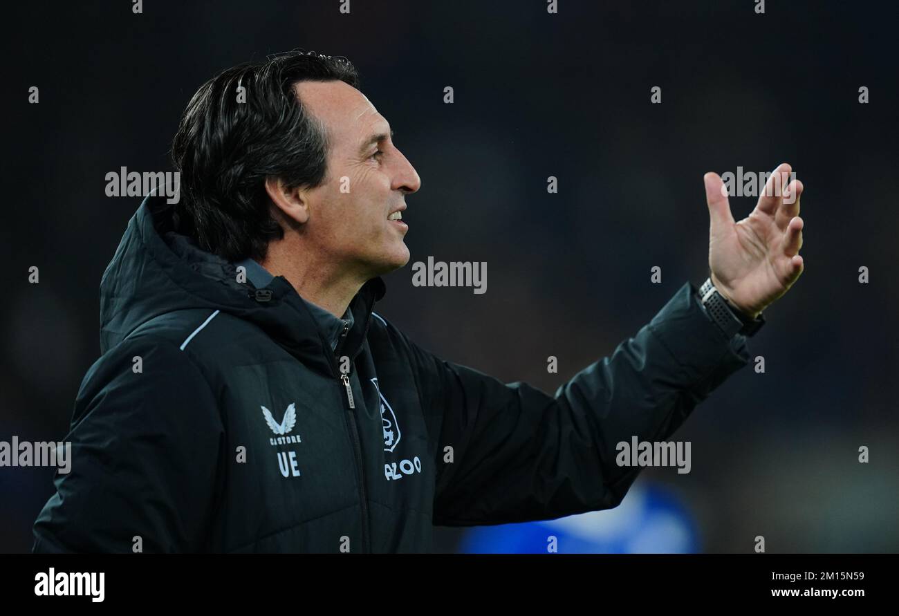 Aston Villa Manager Unai Emery während des Peter Whittingham Memorial Match im Cardiff City Stadium. Bilddatum: Mittwoch, 30. November 2022. Stockfoto