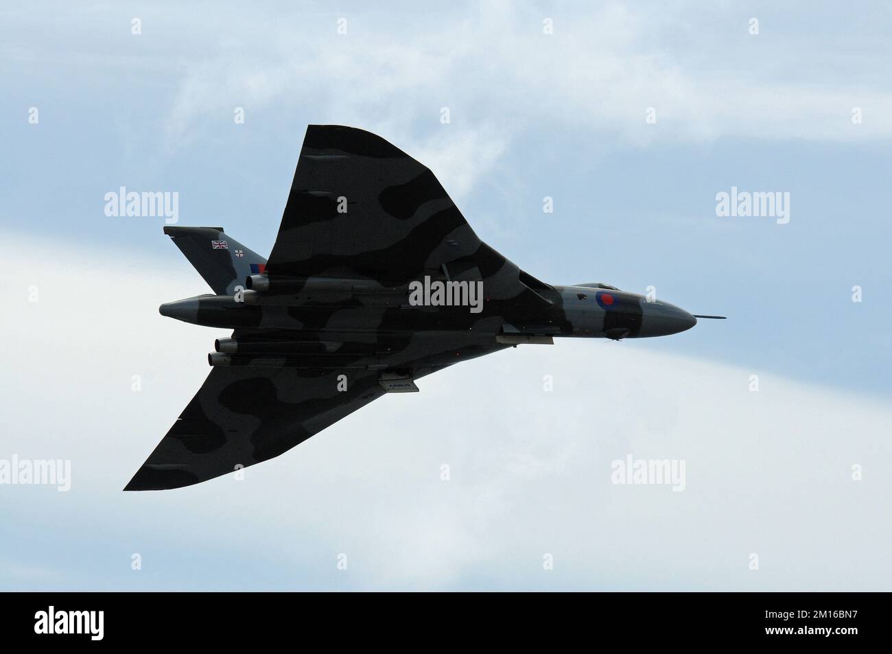 Vulcan XH558 auf der Wales National Airshow, 2015, Swansea Bay. Stockfoto