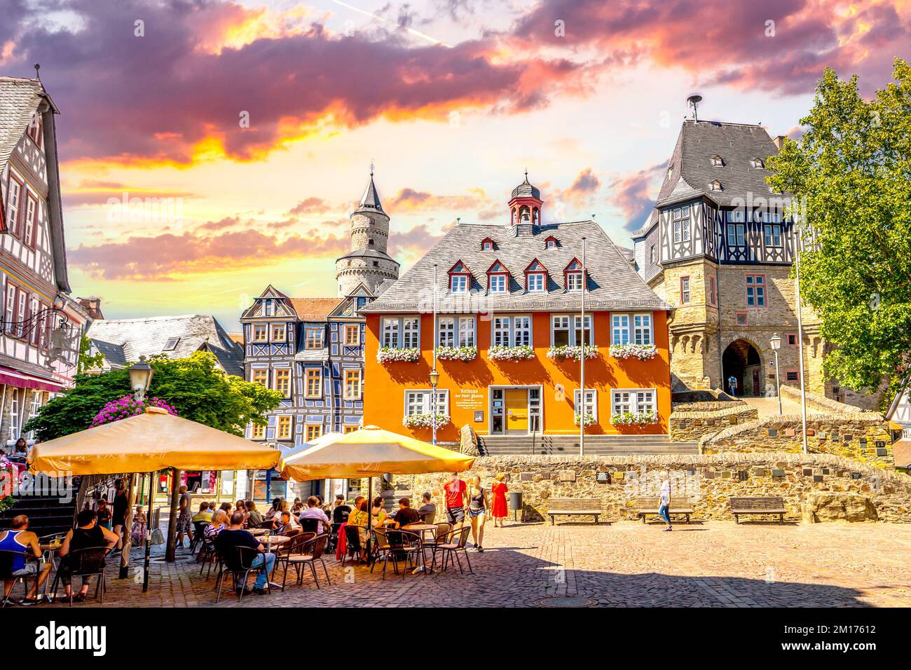 Altstadt von Idstein, Hessen, Deutschland Stockfoto