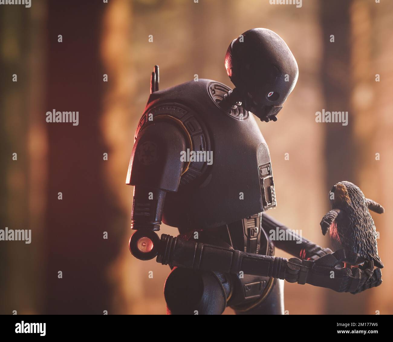 Der Star Wars k-2SO-Droide, möge die Macht mit dir sein Stockfoto