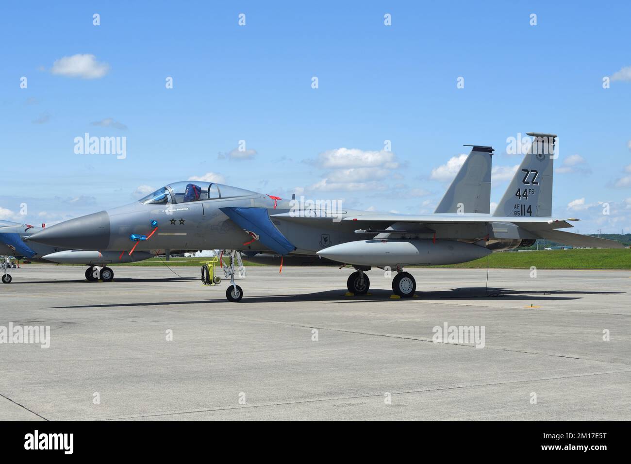 Tokio, Japan - 22. Mai 2022: United States Air Force McDonnell Douglas (jetzt Boeing) F-15C Eagle-Kampfflugzeug mit MiG-Abschussmarkierung. Stockfoto