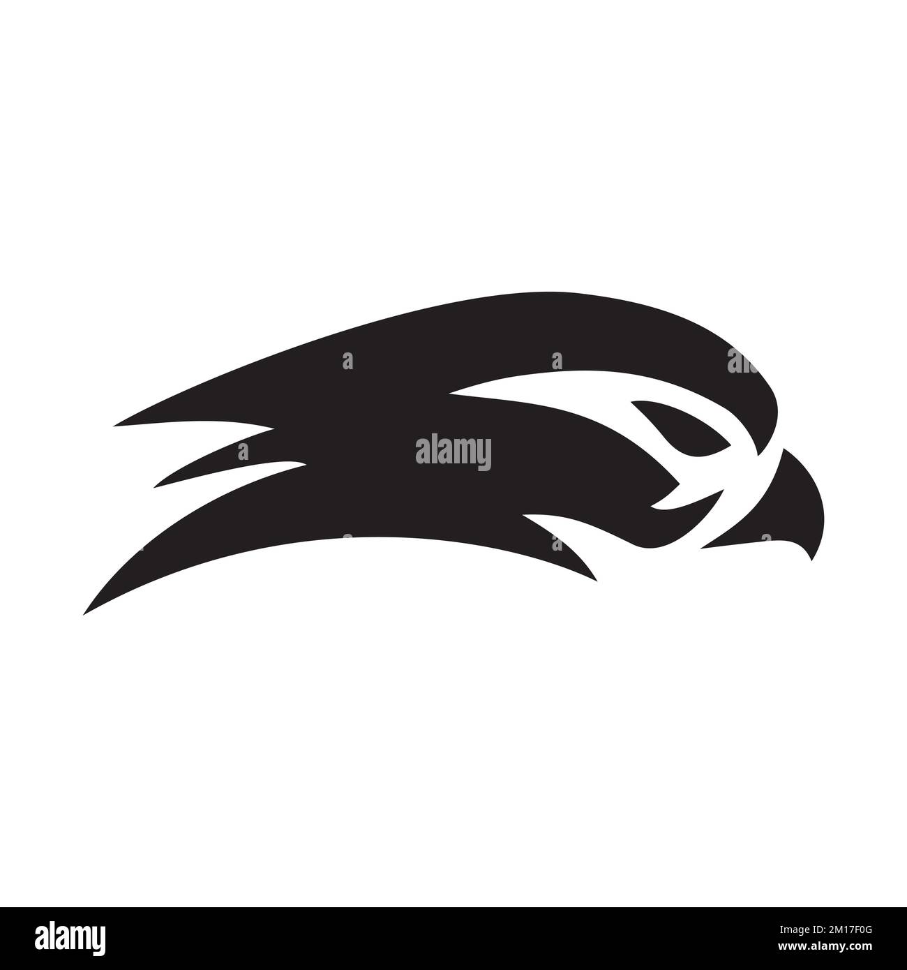 Falcon Head Logo-Art Stock Vektor