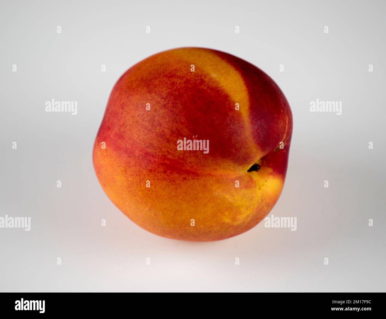 Nahaufnahme eines leckeren Pfirsichs Stockfoto