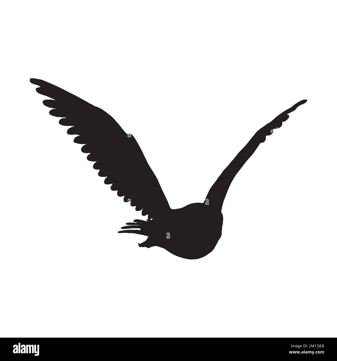 Vektordarstellung der Eule-Silhouette Stock Vektor